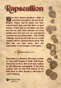 Rapscallion Back Cover